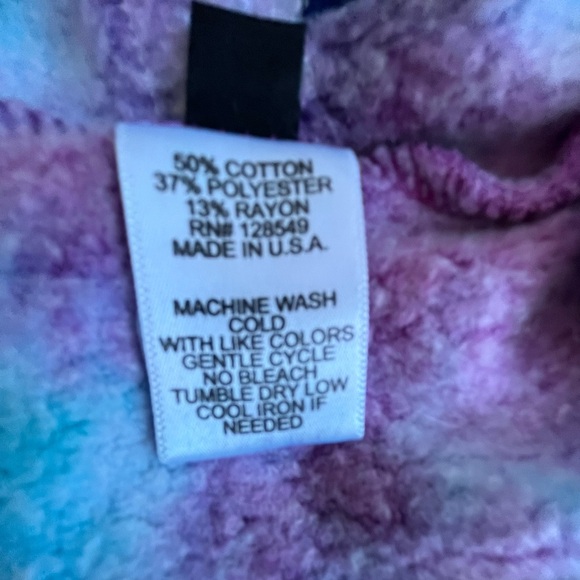 🫟Aviator Nation Hand Tie-Dyed Crew Sweatshirt Magenta 
limited edition Size:M - Picture 13 of 15